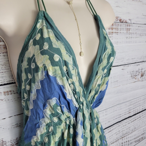 (SOLD ON MERC) Beautiful boho hi low dress - Picture 2 of 4